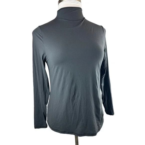 SKIMS Fits Everybody Turtleneck Top Black Onyx Stretch Skims Womens Plus Size 3X - Picture 11 of 11